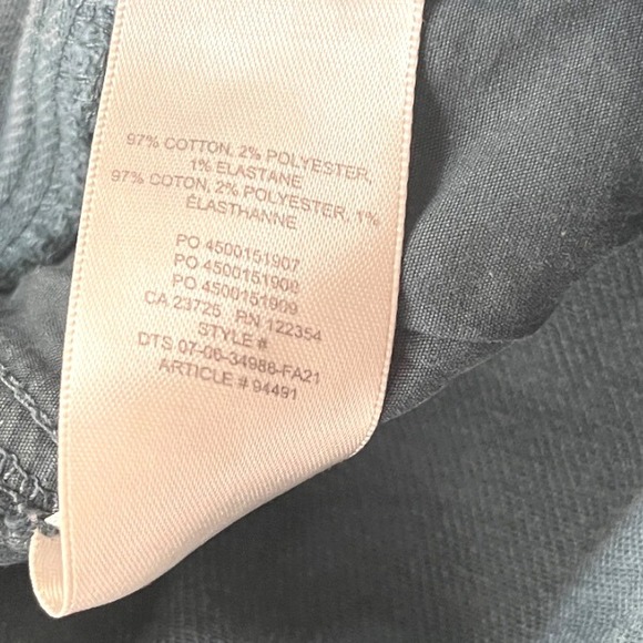 Aritzia Wilfred Free Archer High Rise Jeans‎ Dark Teal Blue Straight Leg 6 - Picture 9 of 10